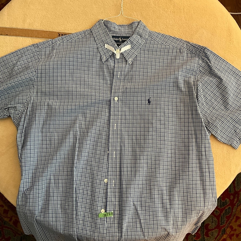 Polo Ralph Lauren Men’s Short Sleeve Button Up, XL